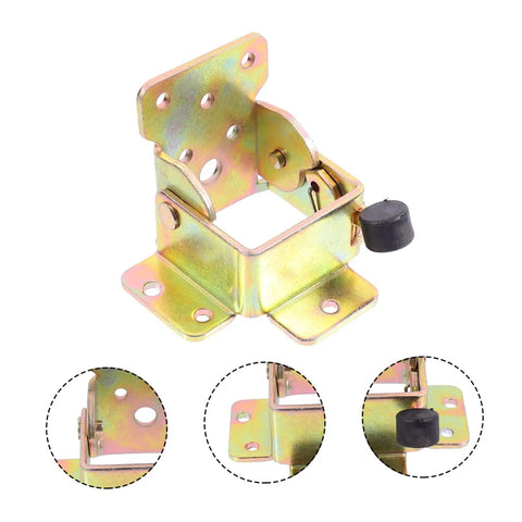 Zero Wiggle Self Locking Folding Hinges For Furniture Legs Tables And Chairs Pro Level Spring Activated Bracket System heavy duty metal hinge
