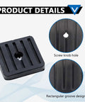Four Pack Mini Split Anti Vibration Pads For Air Conditioners Shock Pads And Wall Mount Bracket Rubber Isolator Pads with groove