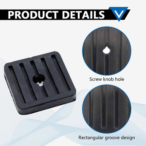 Four Pack Mini Split Anti Vibration Pads For Air Conditioners Shock Pads And Wall Mount Bracket Rubber Isolator Pads with groove