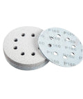 Premium 5 Inch Sanding Discs With 8 Holes For Dust Free Grinding Super Grip Hook And Loop Backing for wet or dry use.