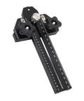 Beefy Aluminum Thin Rip Jig For Table Saw Guide With T Track Slider And Dual Scale, Pro Grade Narrow Rip Tool, angled view