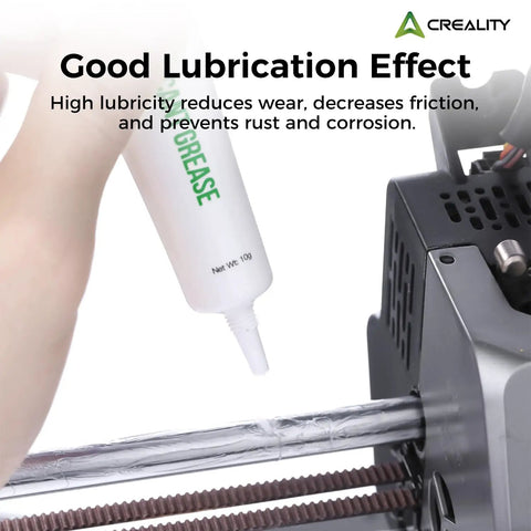 Whisper Quiet 3D Printer Lubricant Grease Paste For Ender Series Parts applied to printer rod