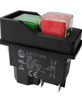 Pushbutton Electromagnetic Switch For Garden Tools 120V 220V 4 Pin 5 Terminal Double Pole Cutoff with safety features