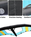 Close-up of Portable Windsurfing Inflatable Wing Handheld Wing Foil Kite Surfing Inflatable Wing With Window Wingsurfer Kite
