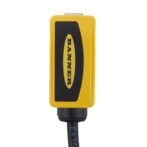 Infrared Sensor Kit QS303E Compatible With 24 To 250 Volt Systems Featuring 30 Emitter Bundle For Infrared Detection And Opposed Sensing Mode For Snappy Object Detection And Easy Install, yellow sensor body