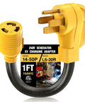 Pro Grade 240V Level 2 Charging Adapter With 14-50P Male To L6-30R Female Connector heavy duty 30 amp cable for welders.