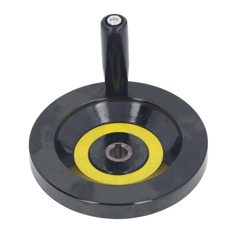 Rock Solid Lathe Hand Wheel With 160mm Outer Dia And 16mm Mount Hole, engineering plastic handwheel with detachable handle