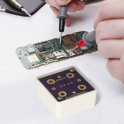 Four Wire Resistance Calibration Short Socket With Gold Plated Banana Terminals And PCB Assembly for multimeter testing