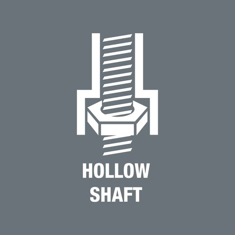 Diagram showing the hollow shaft feature of the 7 Millimeter Nut Driver With Hollow Shaft And Kraftform Plus Grip For Quick Torque Handy Tightening And Loosening 90 mm Length Nutspinner Tool For Pros.