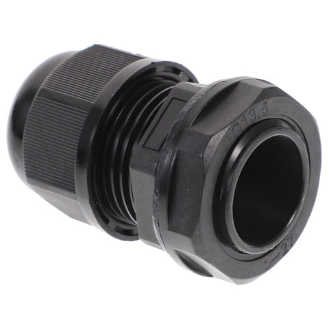 20 Pack Nylon Cable Gland Kit Black Waterproof Sealing For Electrical Cable Connectors with Easy Tightening, PG16 to PG8.