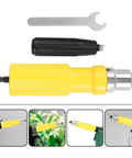 Vicasky Electric Rivet Adapter Tool Kit For Drill Plastic And Alloy Steel Construction Effortless Cordless Rivet Nut Setting Accessory That Makes Quick Work Of Auto Repair Jobs And Heavy Duty DIY Projects With Reliable Performance And Rock Solid Build, yellow drill adapter with wrench