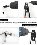 Heavy Duty U Shaped Garage Hooks With Slick Non Slip Coating For EV Charging Cable Holder with drill installation on various wall types.