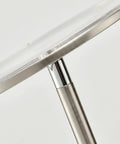 Brushed nickel finish detail of Super Bright LED Floor Lamp Torchiere For Living Room And Office Dimmable Tall Standing Lamp