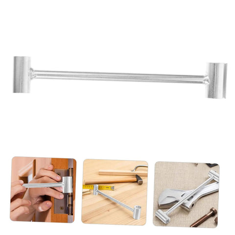 Heavy Duty Adjustable Hinge Wrench Kit For Door Hinge Repair And Alignment DIY Level Precision Gap Adjuster Tool Set shown in use