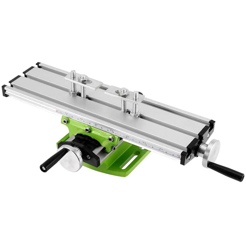 12.2 Inch Milling Machine Worktable With X Y Axis Multifunction Milling Table for mini drill, aluminum body, side view