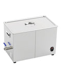Badass Ultrasonic Cleaner With 800 Watt Muscle And Digital Timer Cycling Frequencies To Squash Stubborn Grime On Lab Gear Car Parts Jewelry And Eyeglasses In Steel Tank, 30L steel drum.