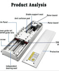 Premium Enclosed Linear Motion Stage With Tough As Nails Dust Shield For Butter Smooth X Y Z Axis Upgrades, detailed product parts.
