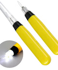 Two Pack LED Needle Threader With Light For Sewing Illuminated Manual Threader With Pinhole Visibility Quick Threading On Sewing Machine Batteries Included Handy Two Piece Sewing Tool Set