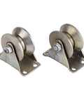 2 Inch V Type Sliding Gate Roller Set for Heavy Duty Steel Wheel Track Rail Ideal for Sliding Gates and Industrial Machines