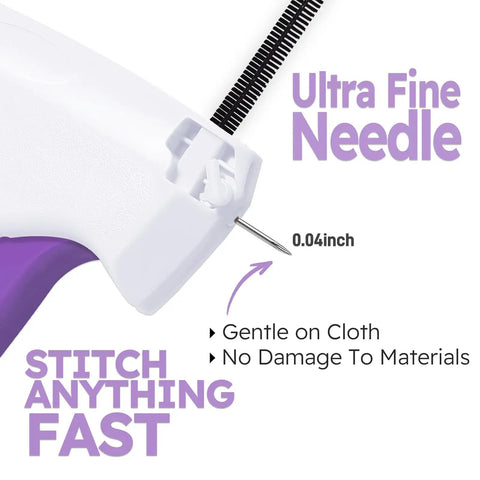 Handheld Tagging Gun For Clothing And Quick Stitch Gun Kit With 6 Needles 2000 Fasteners In Black And White Mini Sewing Gun For Easy