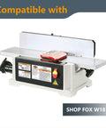 Straight Shot 6 Inch Precision Jointer Replacement Blades For Shop Fox W1814 Benchtop Jointer on machine.