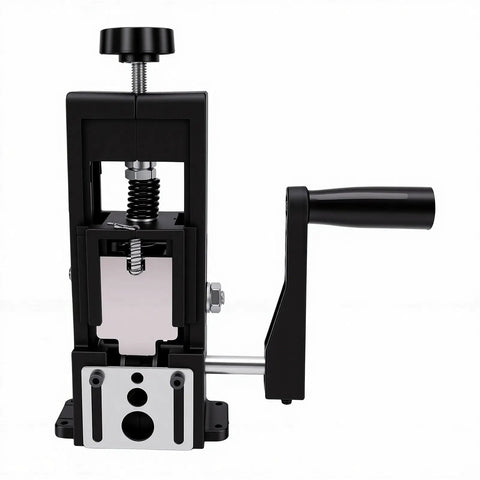 Heavy Duty Hand Crank Wire Stripper Machine For Electric Drill With Hardened Blades Portable Cable Stripping Tool For Electricians front view