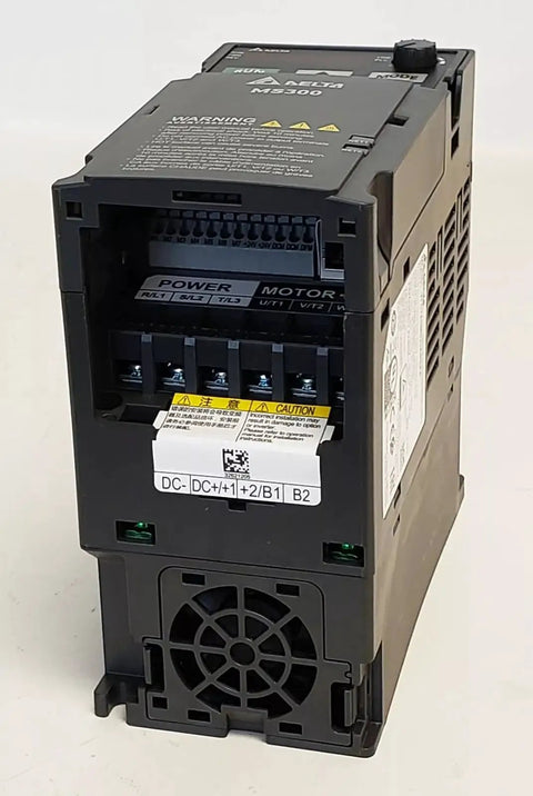 Pro Grade 2HP/1.5kW Variable Frequency Drive VFD for 200-240V Input, 0-230V Output, front view with connectors