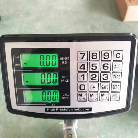 Heavy Duty Digital Floor Scale Platform With A Built Tough Design Plug And Play Setup with high precision indicator panel.