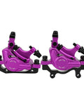 Heavy Duty Hydraulic Disc Brake Set Built Different With Reinforced Aluminum Calipers showcases HB-100 purple calipers.