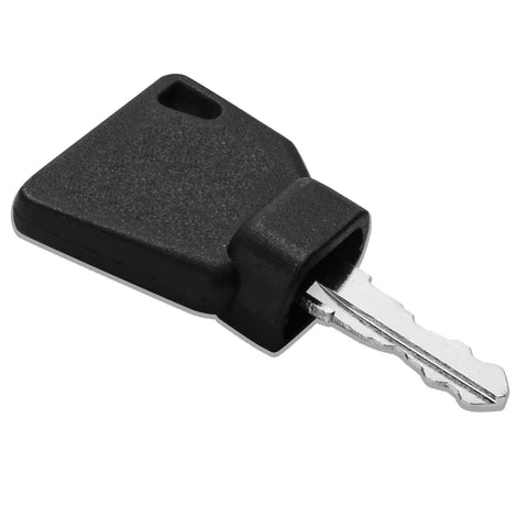 Close-up of a single ignition starter key from the 10 Pack Ignition Starter Keys For Heavy Equipment Pros Durable High Precision Cut Keys.
