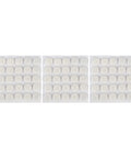 Sheets of Self Adhesive Three Eighths Inch Felt Furniture Pads Pack Of Seventy Five White Sliders for carpets and floors