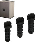 Heavy Duty 3D Printed Shed Fastener Pins Black 3 Pack For Outdoor Sheds Built To Last Carbon Fiber PETG Replacement Hardware Kit Compatible With Keter Factor Sheds All Weather, black pins