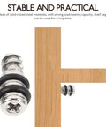 20 Pack Self Tapping Shelf Pegs For Cabinets And Bookcases, Cold Rolled Steel, close-up of peg inserted into wooden panel