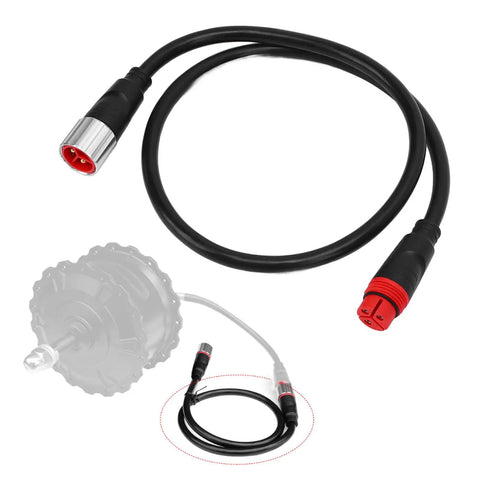 Electric Bike Motor Extension Cable 11 Pin Reliable Connection for Extended Range Conversion Accessories with hub motor outline