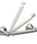 Woodhurst Brilliance Stainless Steel Toilet Paper Holder 1 Pack Pivoting Wall Mount Tissue Roll Holder with pivoting arm.