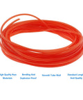 Heavy Duty Polyurethane Air Tubing Flexible Compressor Hose Pipe Line For Pneumatic Systems And Fluid Transfer Built Like A Tank Rock Solid Industrial Grade Replacement in vibrant orange color, showcasing smooth tube wall.