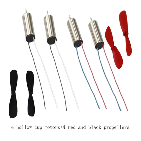 Hollow Cup Drone Propellers And Micro Motors Kit For Quadcopters Including 716 Propellers And 614 Motors RC Aircraft Spare Parts.