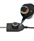 Close-up of Power Cord With Built In Thermostat Controller For Heating Element Replacement 125V 15A, showing dial and probe connector.