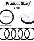 6 Pack Boat Armor Filler Cap O-Rings 1.5 Inch Deck Fill Gaskets For Gas Water Diesel Fuel Seal Nitrile Rubber O-Ring Seals Marine Gas Cap Gasket Durable Leakproof Components, 6 pcs, 1.5 in, 0.14 in thick