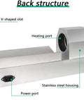 Back view of GFJYKDL Digital Thermostatic Heat Sealer For Bottles showing stainless steel housing and ports.