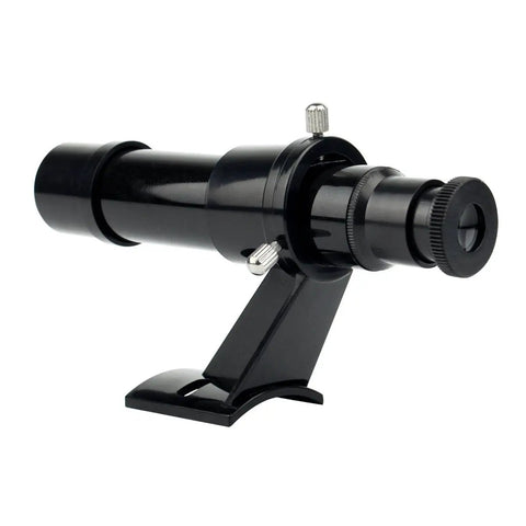 Finder Scope 5x24 With Cross Hair Reticle Viewfinder For Quick Telescope Targeting And Precise Alignment With Easy XY Adjustment Using Three Thumb Screws, black