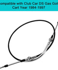 Golf Cart Shift Cable For Club Car DS Gas Models From 1984 Through 1997 Replacement Transmission Cable 63 Inch Length For Forward And Reverse Shifting OEM 1012326 1013085 1018510 02, 63-inch metal cable