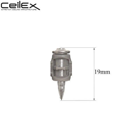 1000-Count Collated Concrete Nails 3/4 Inch For BX3 Cordless Nailer, 19mm length, galvanized steel, front view