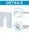 Close-up of zinc plated shim from 40 Piece Auto Body Fender Alignment Shim Kit Pro Grade; smooth surface detail and corrosion-resistant.