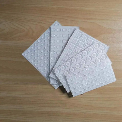 Sheets of Self Adhesive Noise Dampening Bumper Pads 272 Pcs In Five Sizes for Cabinets and Furniture Protection