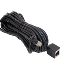 Long Reach Mic Extension Cable For Mobile Ham Radios, 6.5 Foot RJ12 6-Pin Cord, Compatible With Yaesu TYT TH-9800D Plus