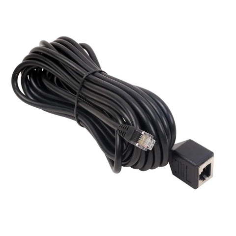 Long Reach Mic Extension Cable For Mobile Ham Radios, 6.5 Foot RJ12 6-Pin Cord, Compatible With Yaesu TYT TH-9800D Plus