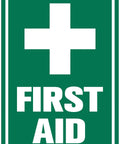Built Tough 8x12 Inch Aluminum First Aid Sign Weatherproof Rustproof Pre Drilled For Easy Mounting Great For Workplace