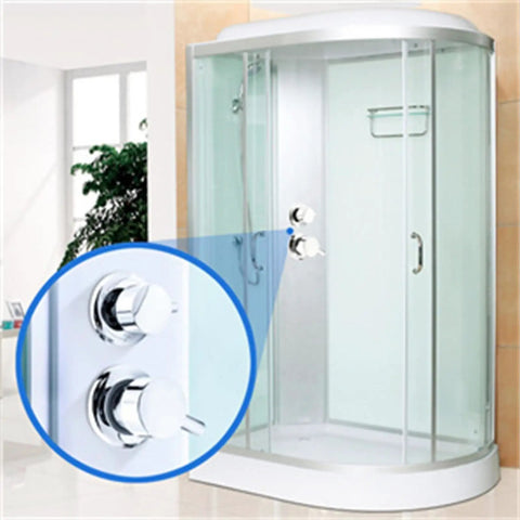 Solid Build 5 Way Brass Shower Diverter Valve With No Sweat Ceramic Cartridge For Effortless Cold And Hot Water Control And Quick Bathroom Plumbing Setup Today visible in a modern shower.