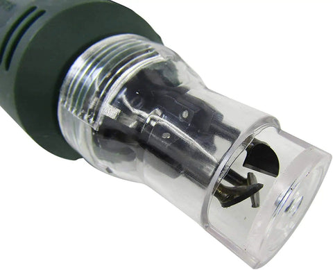 Close-up of Handheld Wire Stripping Tool For Enameled Wire Fast Cutter And Scraper With 6 Speed Settings 3 Tungsten Claw Heads